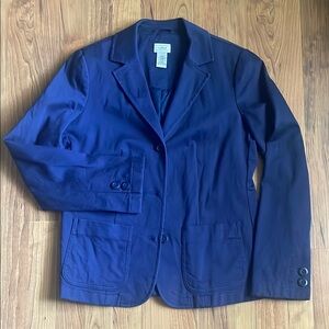 L.L. Bean Women's Blue Blazer Jacket